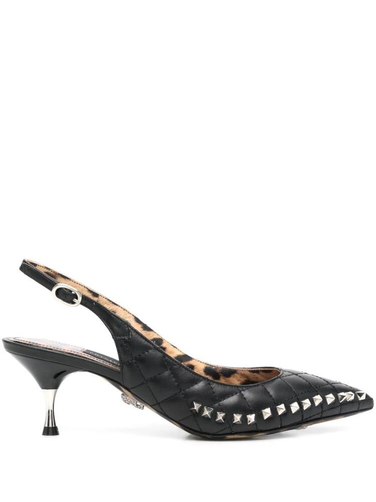 Philipp Plein stud-embellished mid-heeled pumps - Black Cover