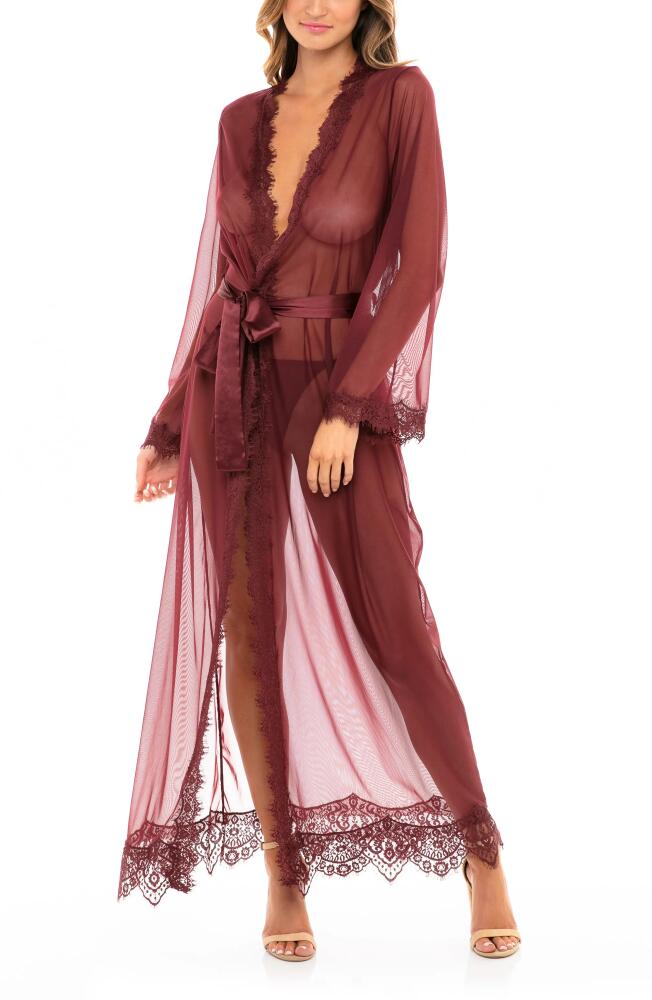 Oh La La Cheri Provence Long Robe & Thong Set in Zinfandel Cover