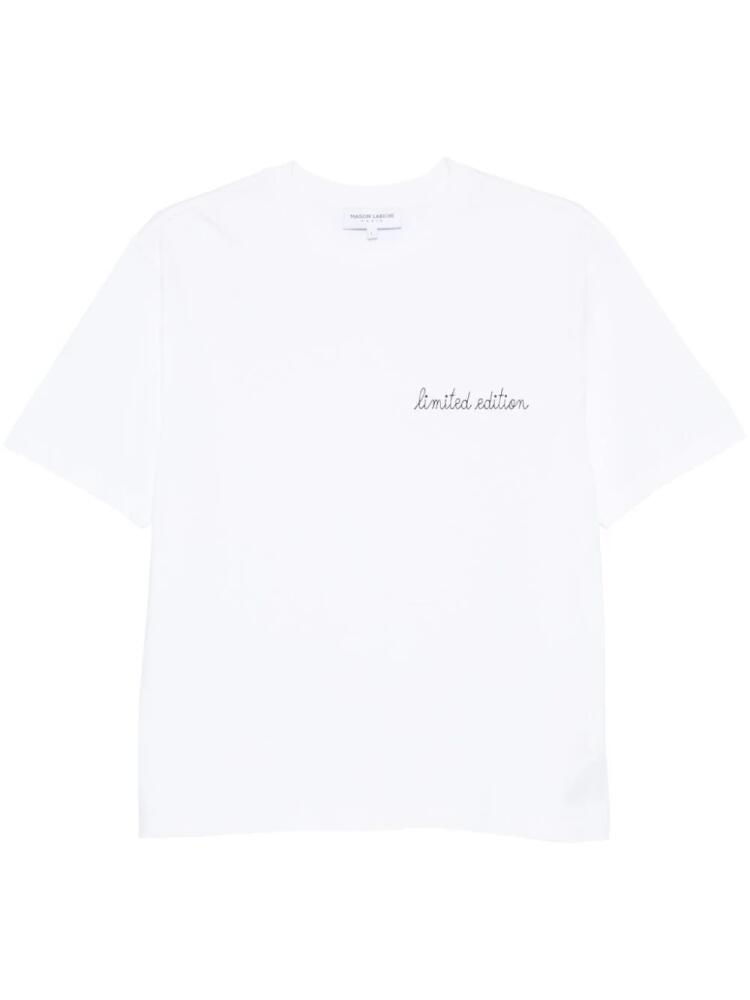 Maison Labiche Limited Edition-embroidered T-shirt - White Cover