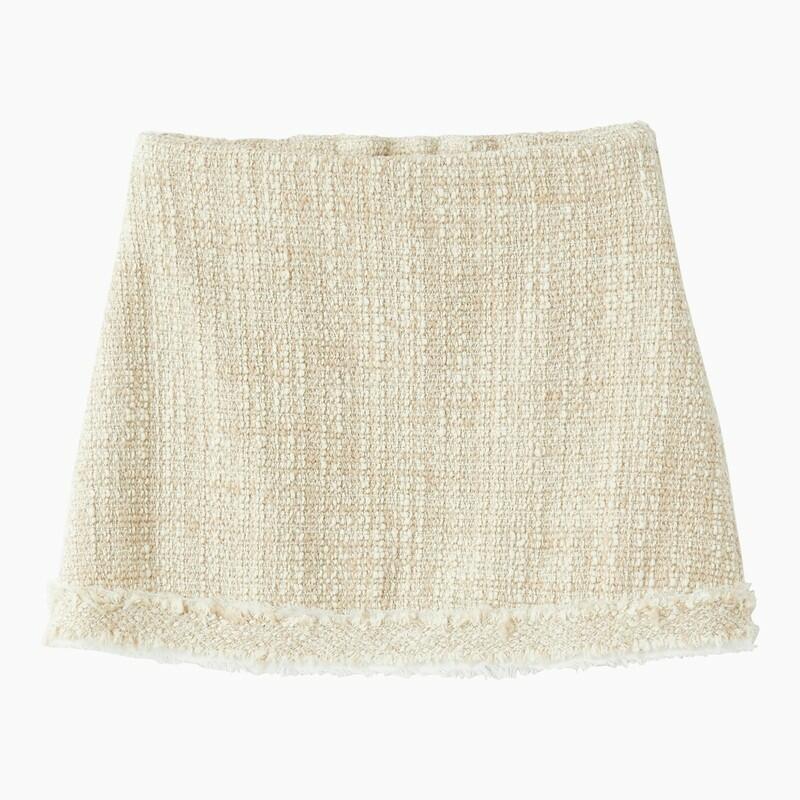 Il Gufo Beige cotton-blend mini skirt Cover