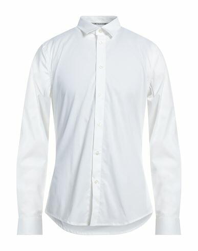 Bikkembergs Man Shirt Ivory Size 15 ¾ Cotton, Elastane Cover