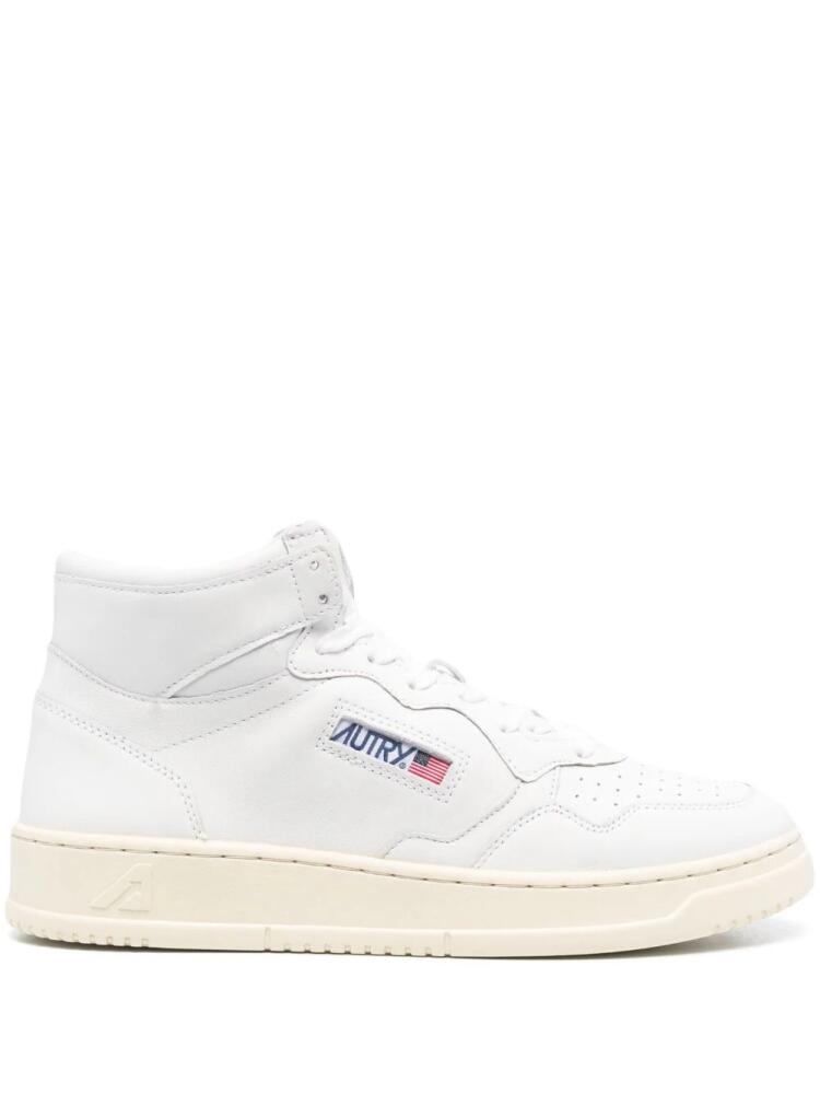 Autry Medalist Mid high-top leather sneakers - White Cover