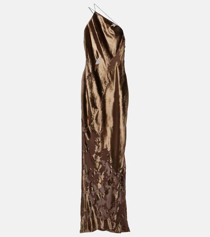 The Sei One-shoulder silk velvet gown Cover