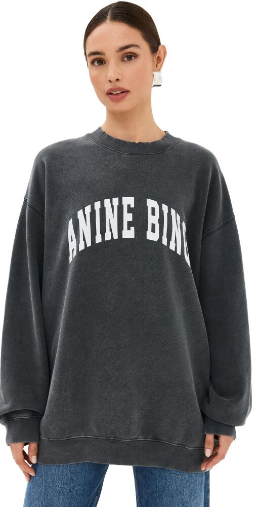 ANINE BING Tyler Sweatshirt Washed Black Cover