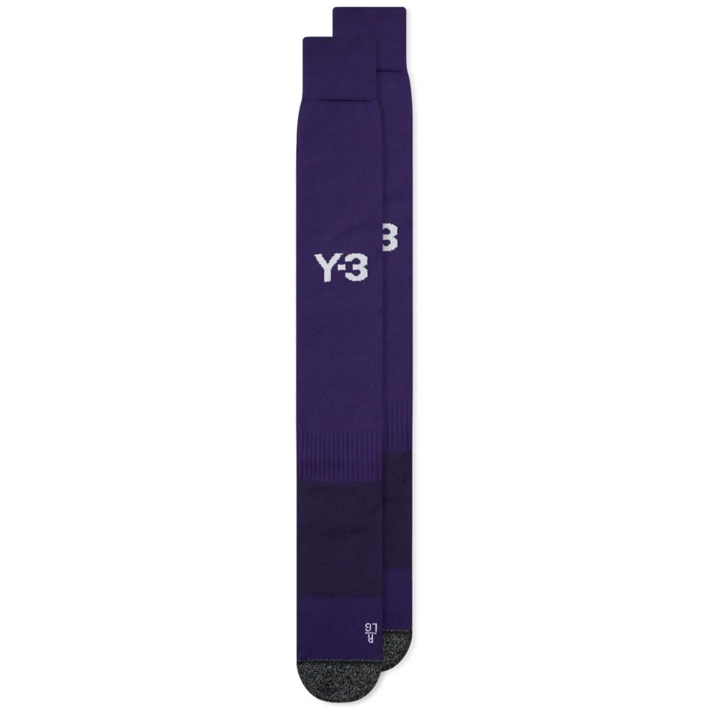 Y-3 Men's X Real Madrid 4Th Jersey Socks in Dark Purple Cover