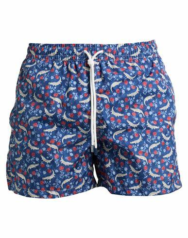 Fedeli Man Swim trunks Blue Recycled polyester Cover