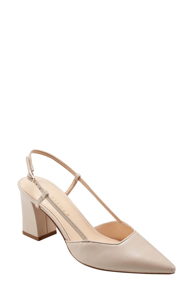 Marc Fisher LTD Zester Slingback Pointed Toe Pump in Light Natural Cover