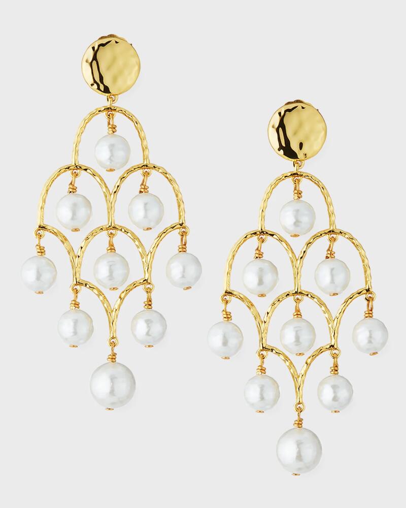 NEST Jewelry Mother-of-Pearl Chandelier Earrings Cover