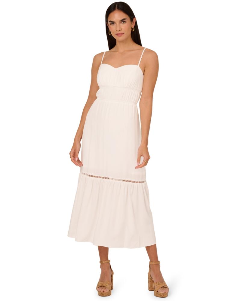 Adrianna by Adrianna Papell Women's Sweetheart-Neck Sleeveless Midi Dress - Ivory Cover