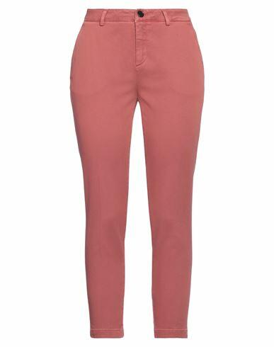 Department 5 Woman Pants Brick red Cotton, Elastane Cover