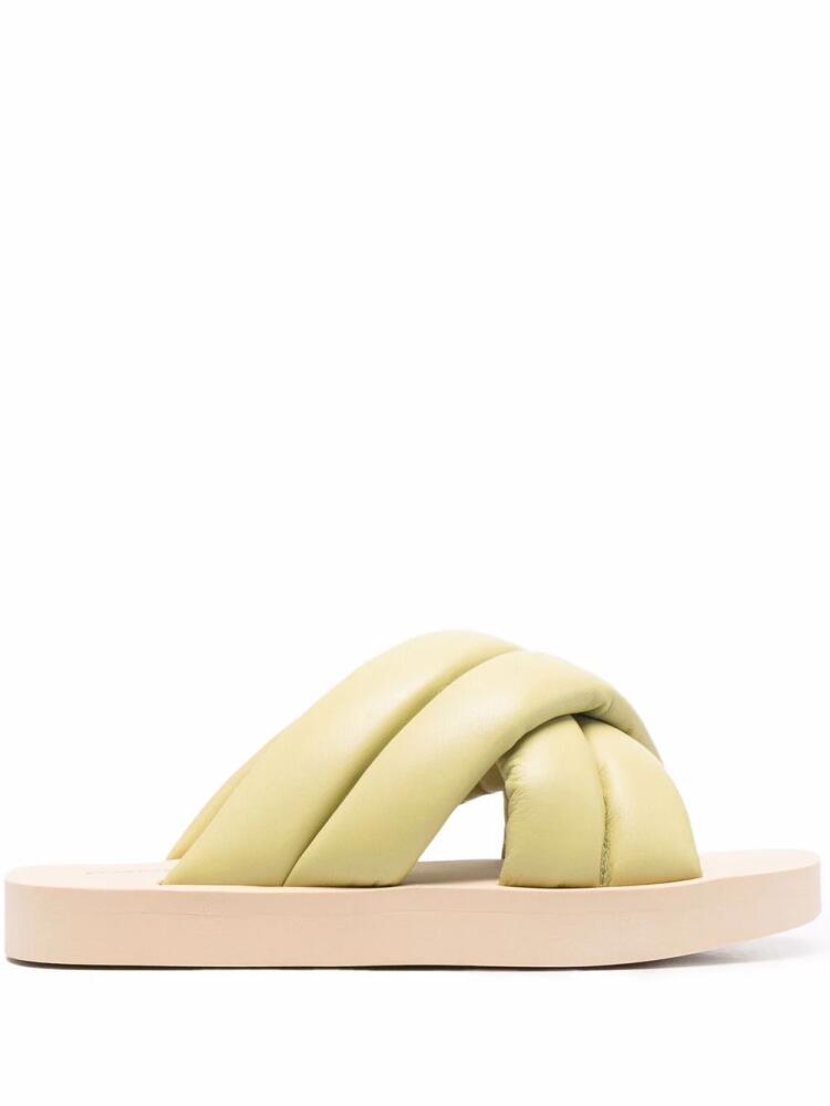 Proenza Schouler Float padded sandals - Green Cover