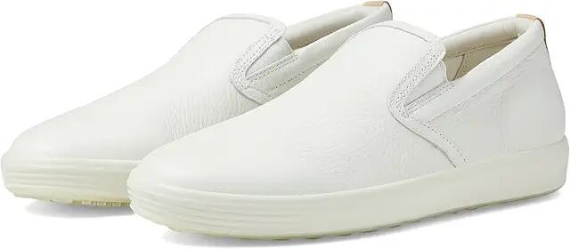 ECCO Soft 7 Casual Slip-On Sneaker (White/Powder) Women's Shoes Cover