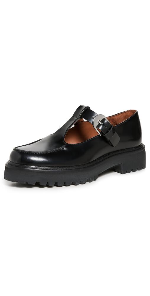 Reformation Abalonia Chunky Mary Jane Loafers Black Cover