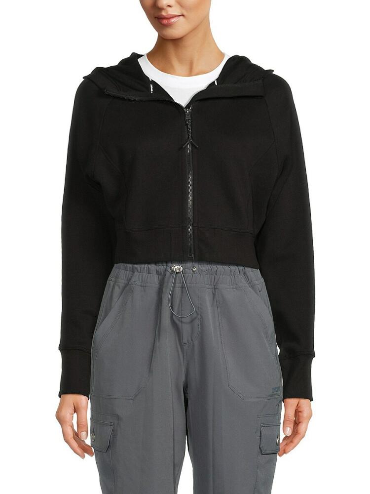 DKNY Sport Women's Cropped Hoodie - Black Cover