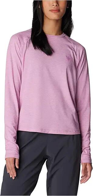 Columbia PFG Uncharted Knit Long Sleeve (Minuet Heather) Women's Clothing Cover