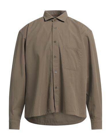 Tintoria Mattei 954 Man Shirt Brown Size 15 ½ Cotton Cover