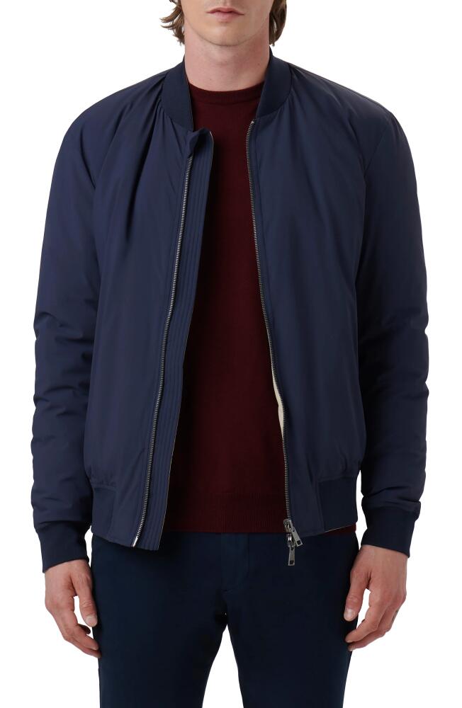 Bugatchi Water Resistant Reversible Bomber Jacket in Navy Cover