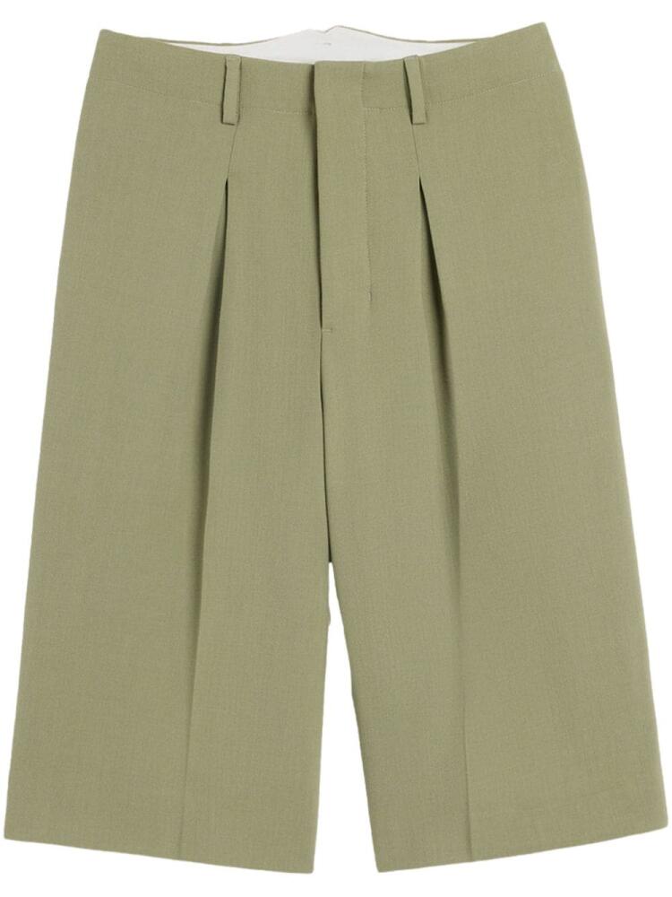 AMI Paris knee-length tailored shorts - Green Cover