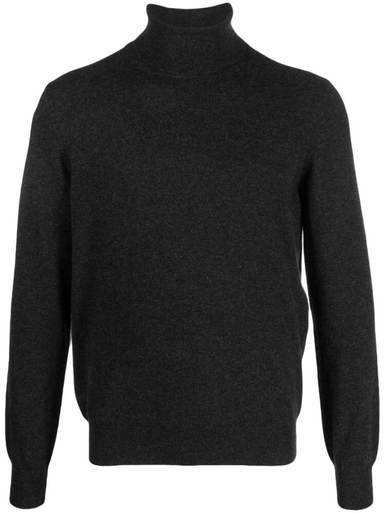 Barba ribbed-trim roll-neck jumper - Grey Cover