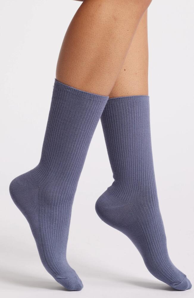 Nordstrom Rib Crew Socks in Grey Folkstone Cover