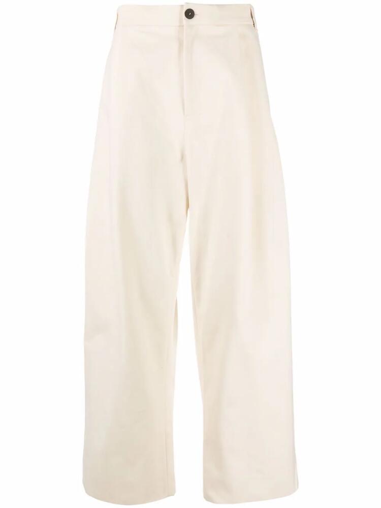 Studio Nicholson Sorte wide-leg pleated trousers - Neutrals Cover