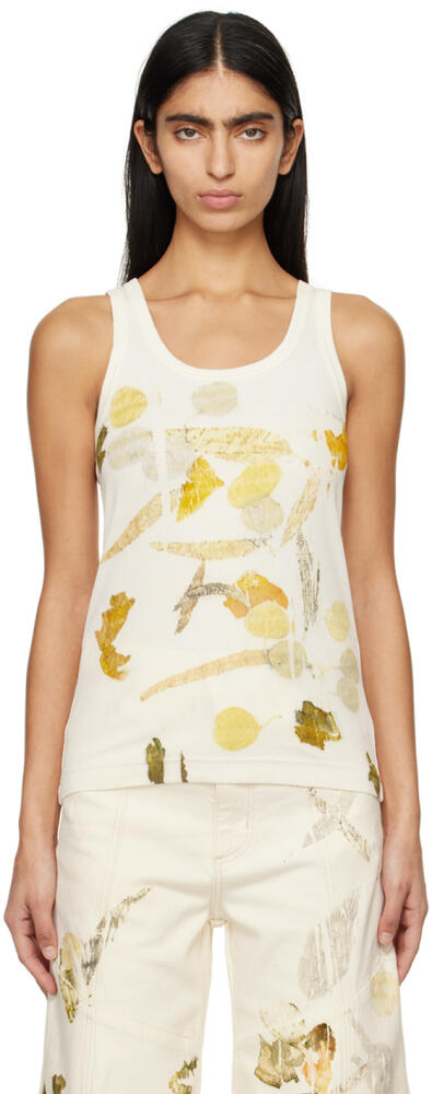 Feng Chen Wang Off-White Printed Tank Top Cover