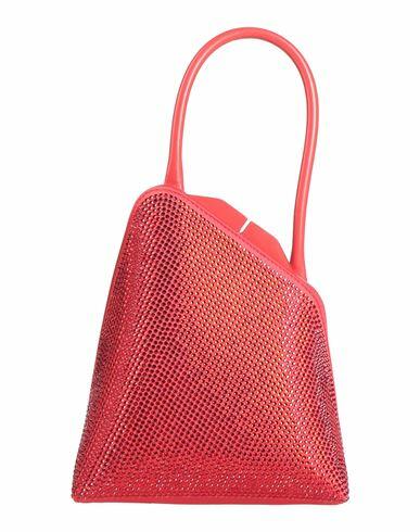 The Attico Woman Handbag Red Polyester, Glass, Leather Cover