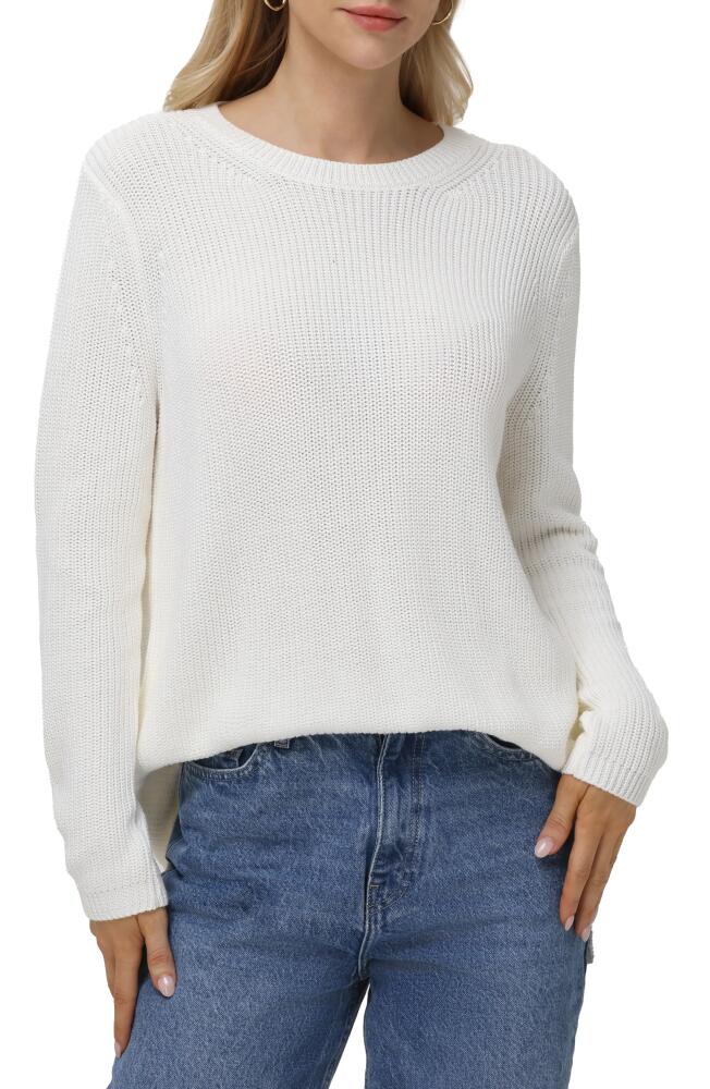 525 Emma High-Low Sweater in Chalk Cover