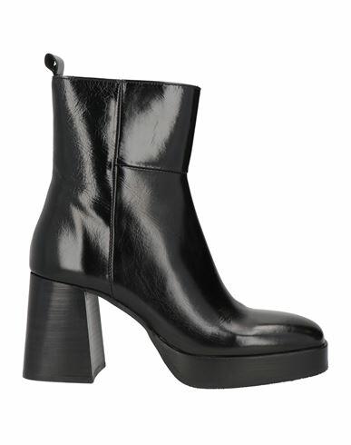 Elvio Zanon Woman Ankle boots Black Soft Leather Cover