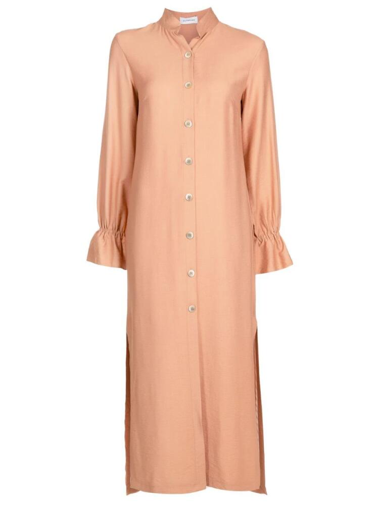 Olympiah long-sleeve maxi shirt dress - Brown Cover