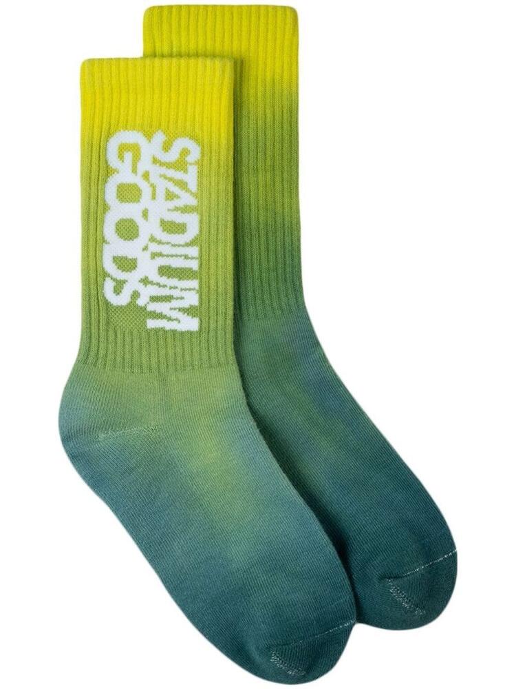 STADIUM GOODS® x Smalls Studio "Firefly Gradient" socks - Green Cover