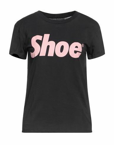 Shoe Woman T-shirt Black Cotton Cover