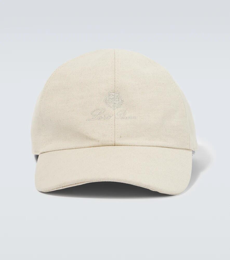 Loro Piana Logo cotton and linen baseball cap Cover