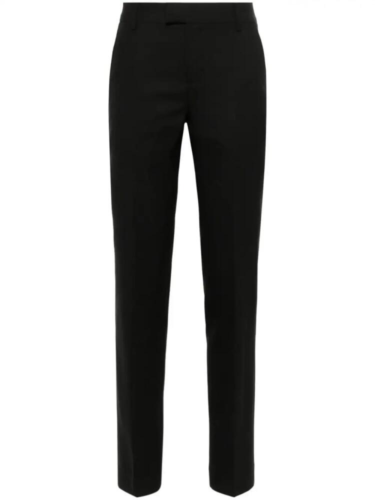 AMI Paris high-waist tapered-leg trousers - Black Cover