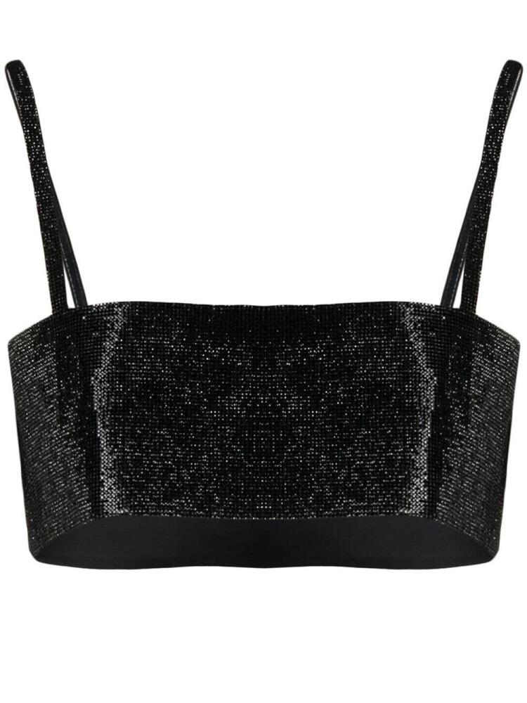 Nuè Charlotte crystal-embellished top - Black Cover