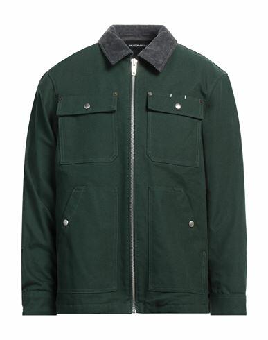 The Kooples Man Jacket Emerald green Cotton Cover