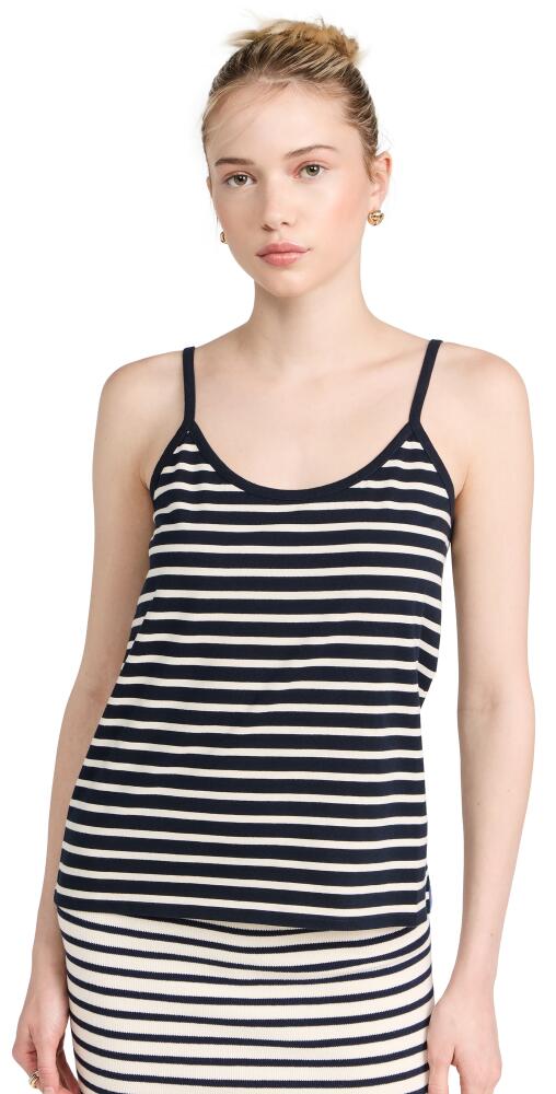 KULE The Spaghetti Tank Navy/Cream Cover