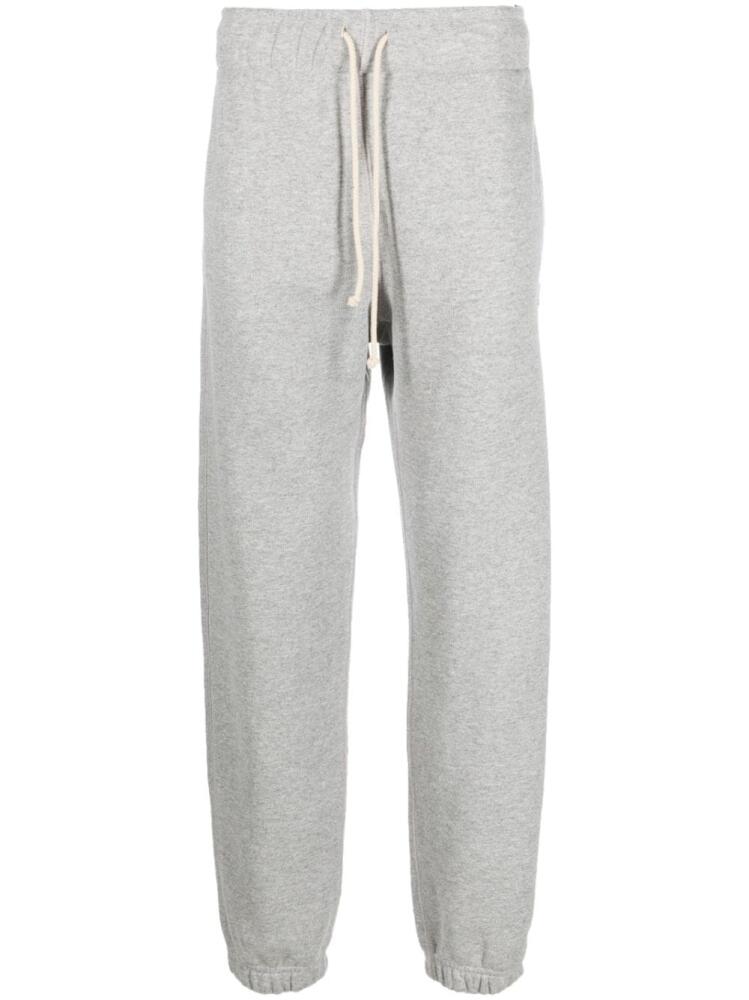 Autry logo-patch cotton track pants - Grey Cover