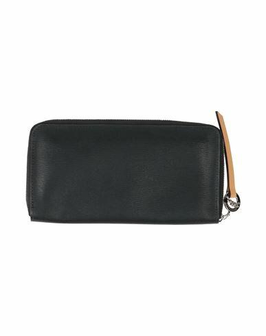 Longchamp Woman Wallet Black Leather Cover