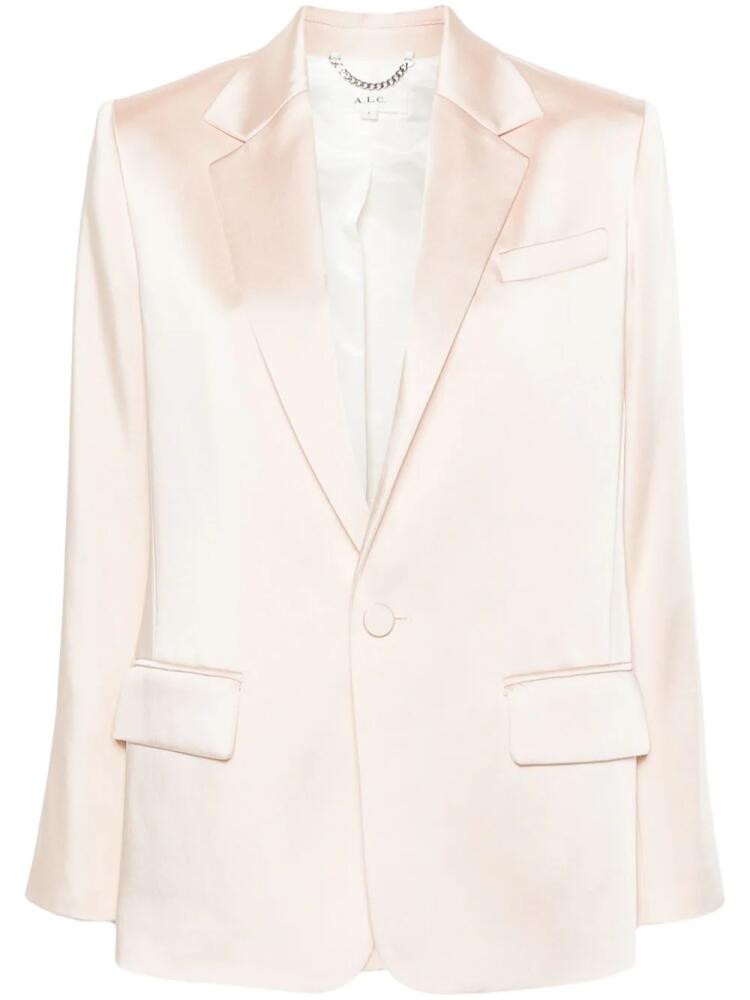 A.L.C. single-breasted satin blazer - Pink Cover