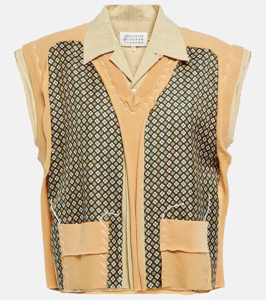 Maison Margiela Printed cotton and silk shirt Cover