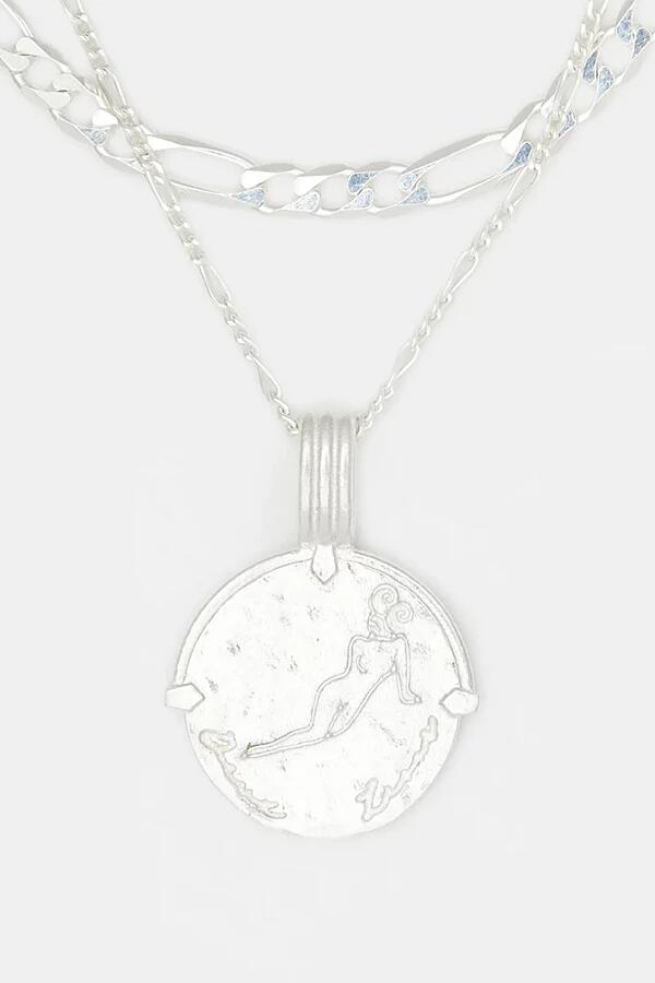 Deux Lions Jewelry Sterling Silver Sicilian Zodiac Layered Necklace in Aries Cover