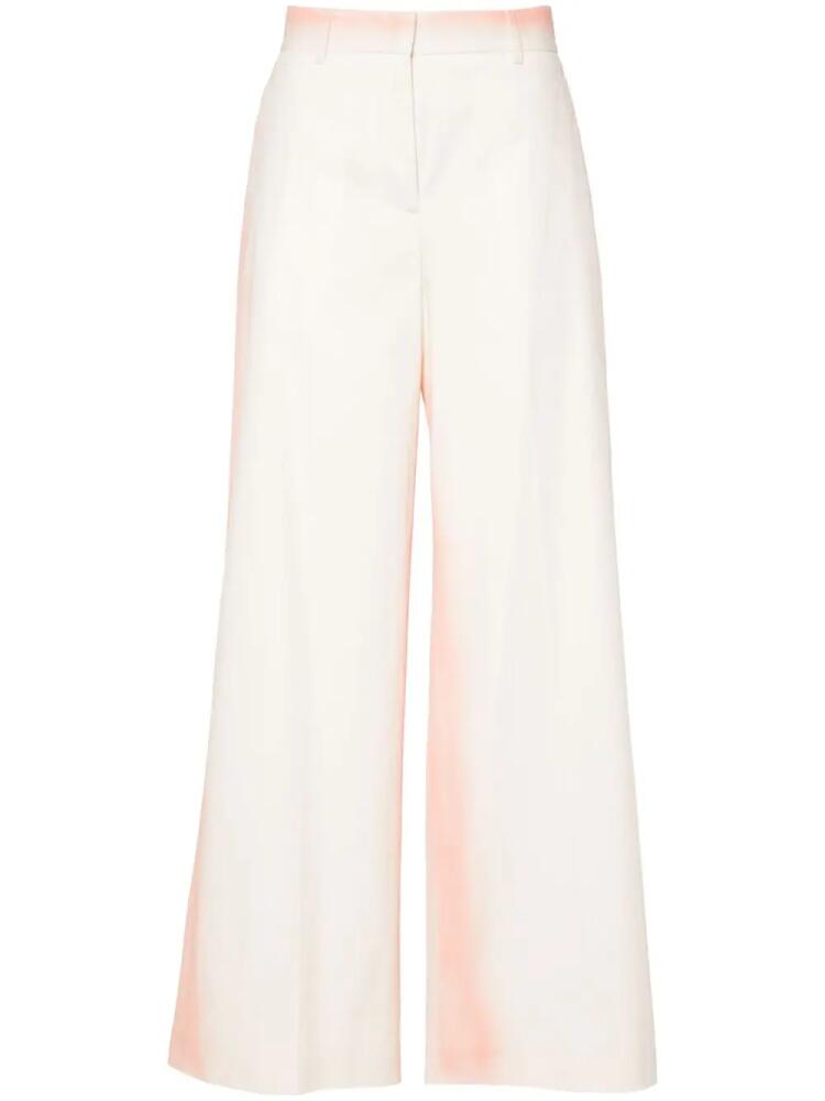 MSGM gradient-effect wide-leg trousers - Neutrals Cover