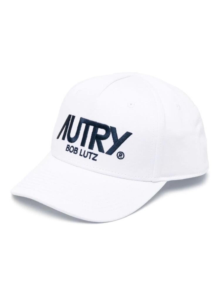 Autry logo-embroidered baseball cap - White Cover