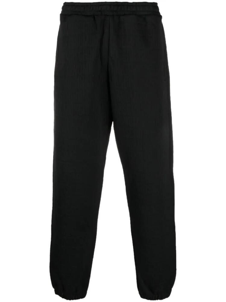 Moschino logo-pattern elasticated-waistband track pants - Black Cover