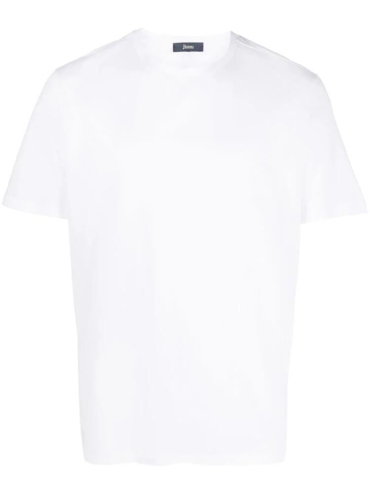 Herno short-sleeve cotton T-shirt - White Cover