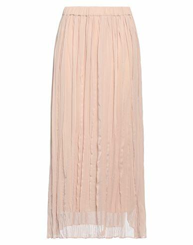 Gentryportofino Woman Maxi skirt Blush Silk Cover