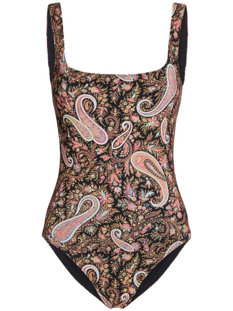 ETRO Printed Lycra One Piece Swimsuit Cover