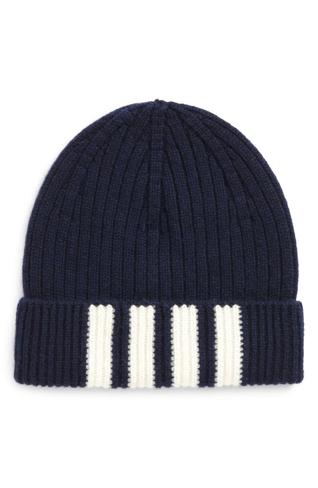 Thom Browne Cashmere Beanie in Navy Cover