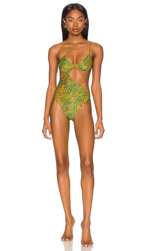 Camila Coelho Azaria One Piece in Green Cover